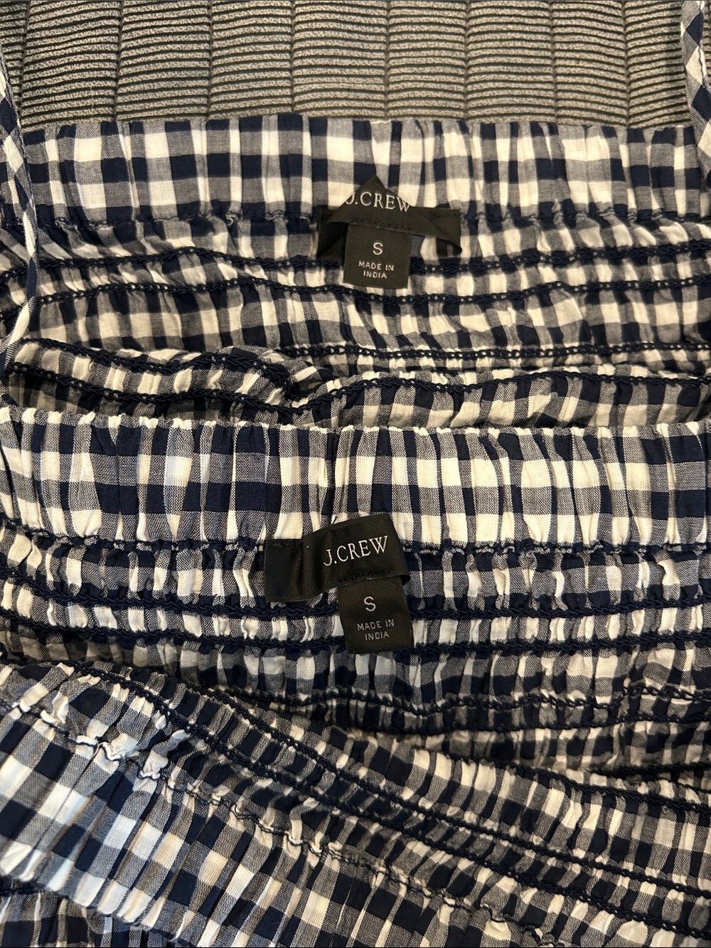 J. Crew Black and White Gingham Maxi Skirt Set - Picture 2 of 4